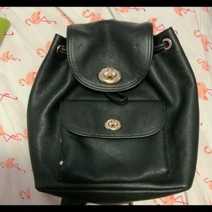Coach turn lock mini backpack